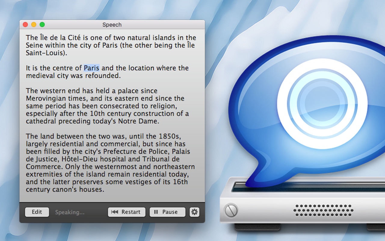 Speech 1.11.0 screenshot