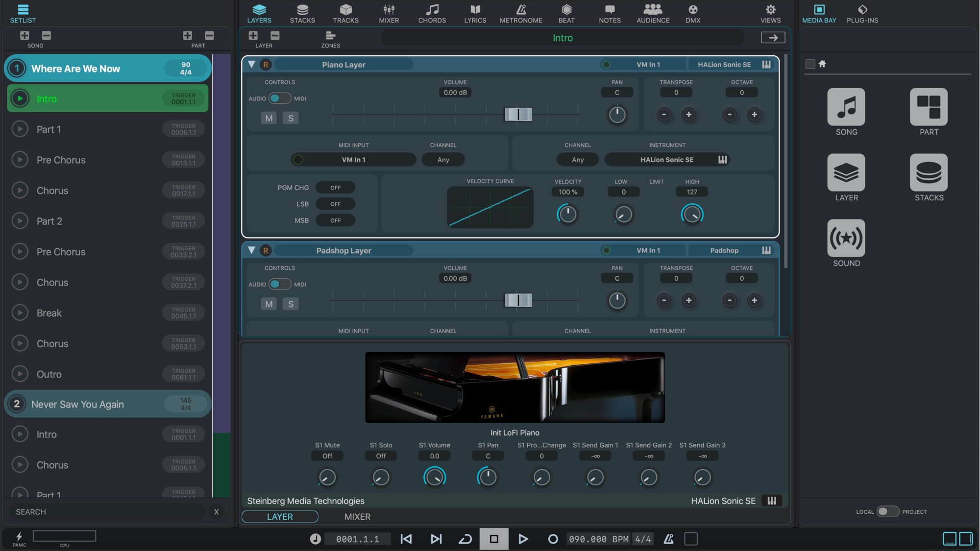 Steinberg VST Live Pro 3.0.20 screenshot