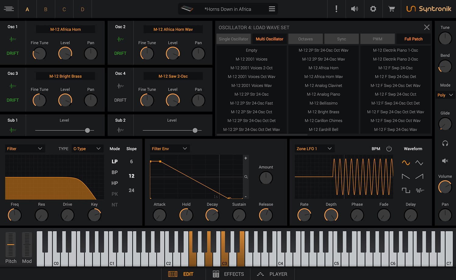 IK Multimedia Syntronik 2.0.4 screenshot