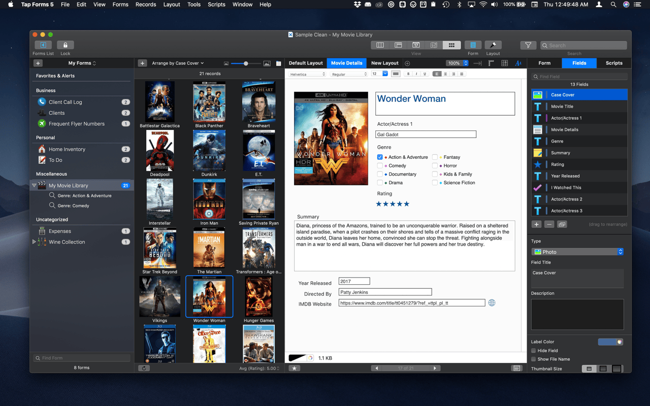 Tap Forms 5.2.10 – Easily keep track of your important information. screenshot