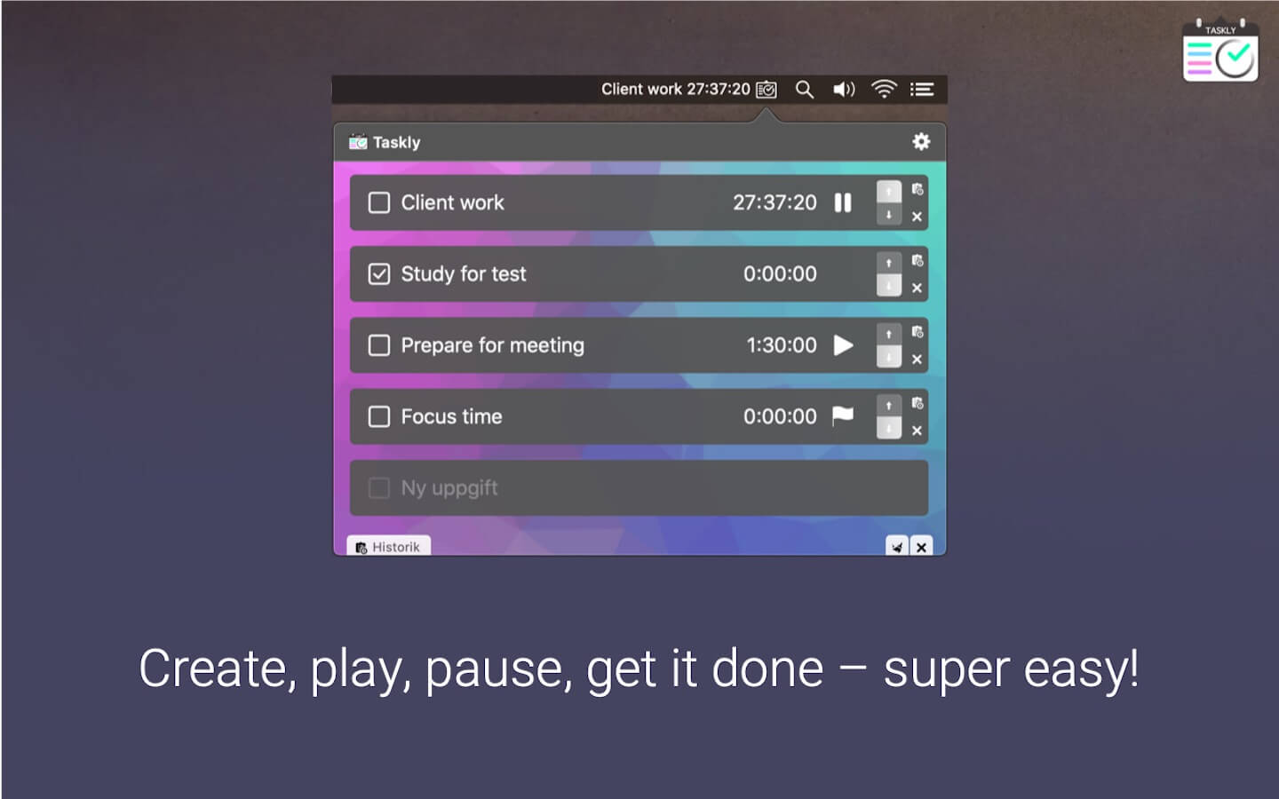 Taskly 2.1.0 screenshot