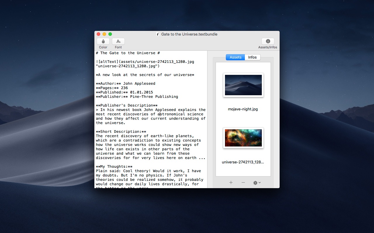 Textbundle Editor 1.2.0 screenshot