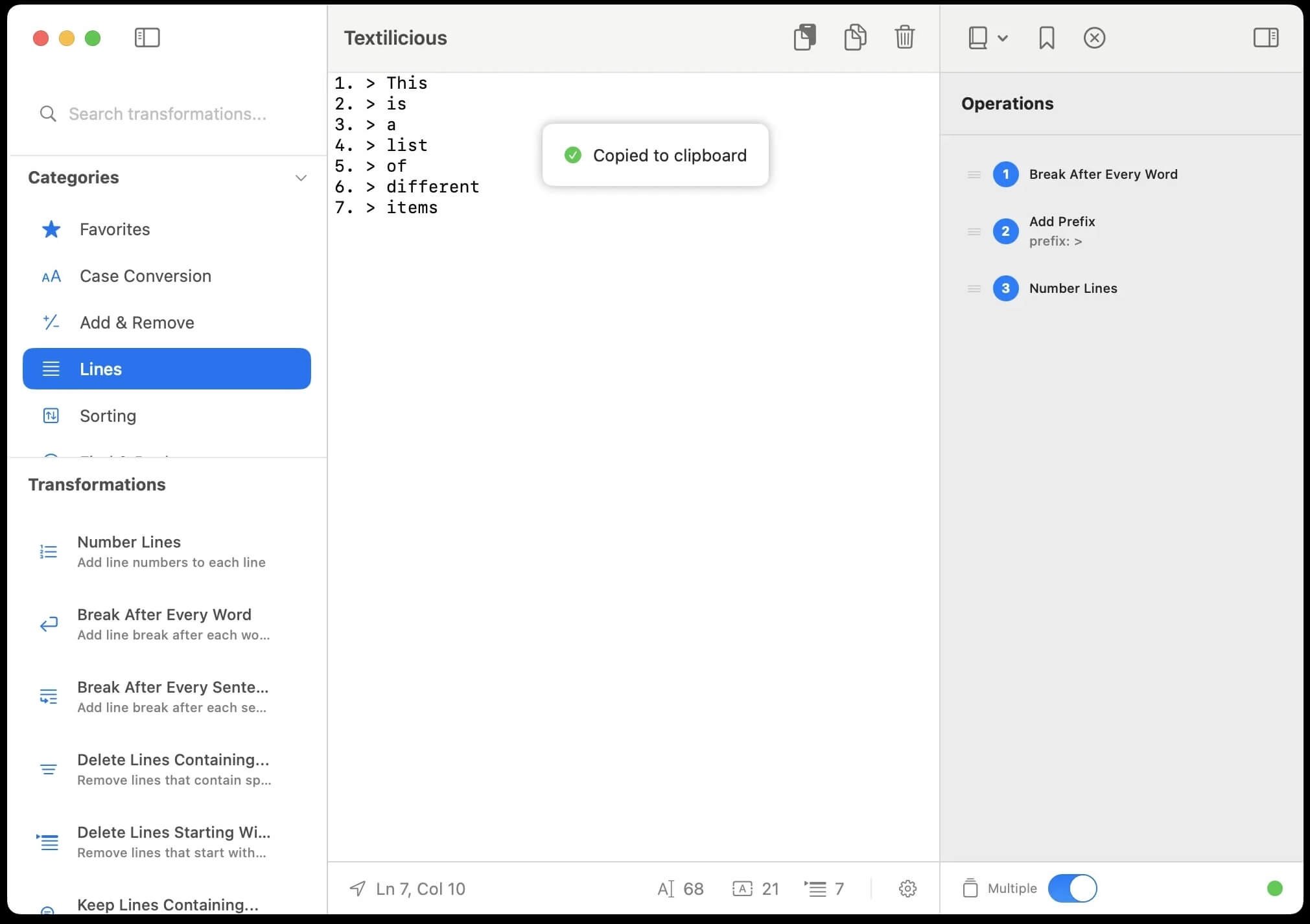 Textilicious 1.2.2 screenshot