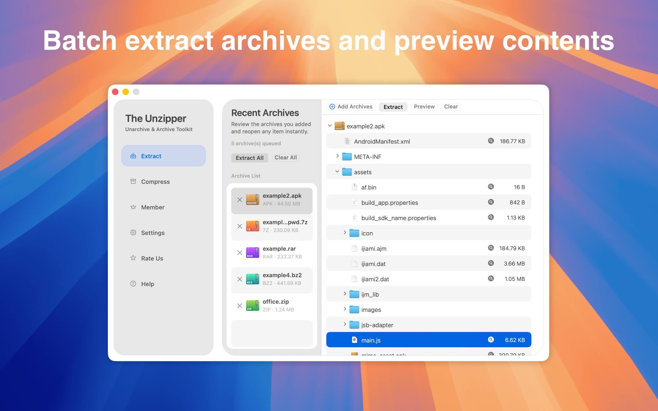 The Unzipper – Extract RAR ZIP 9.7 screenshot
