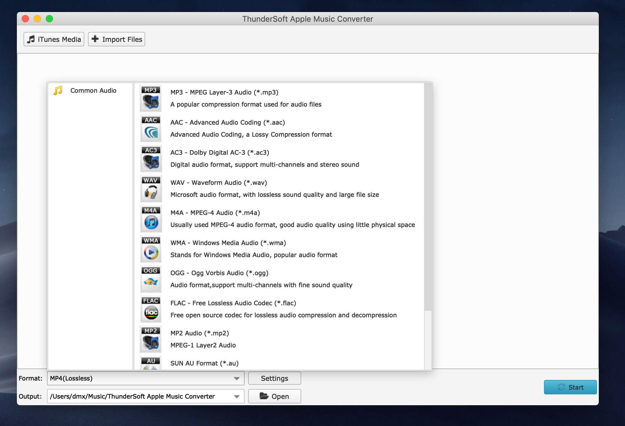 ThunderSoft Audiobook Converter 2.12.20 screenshot
