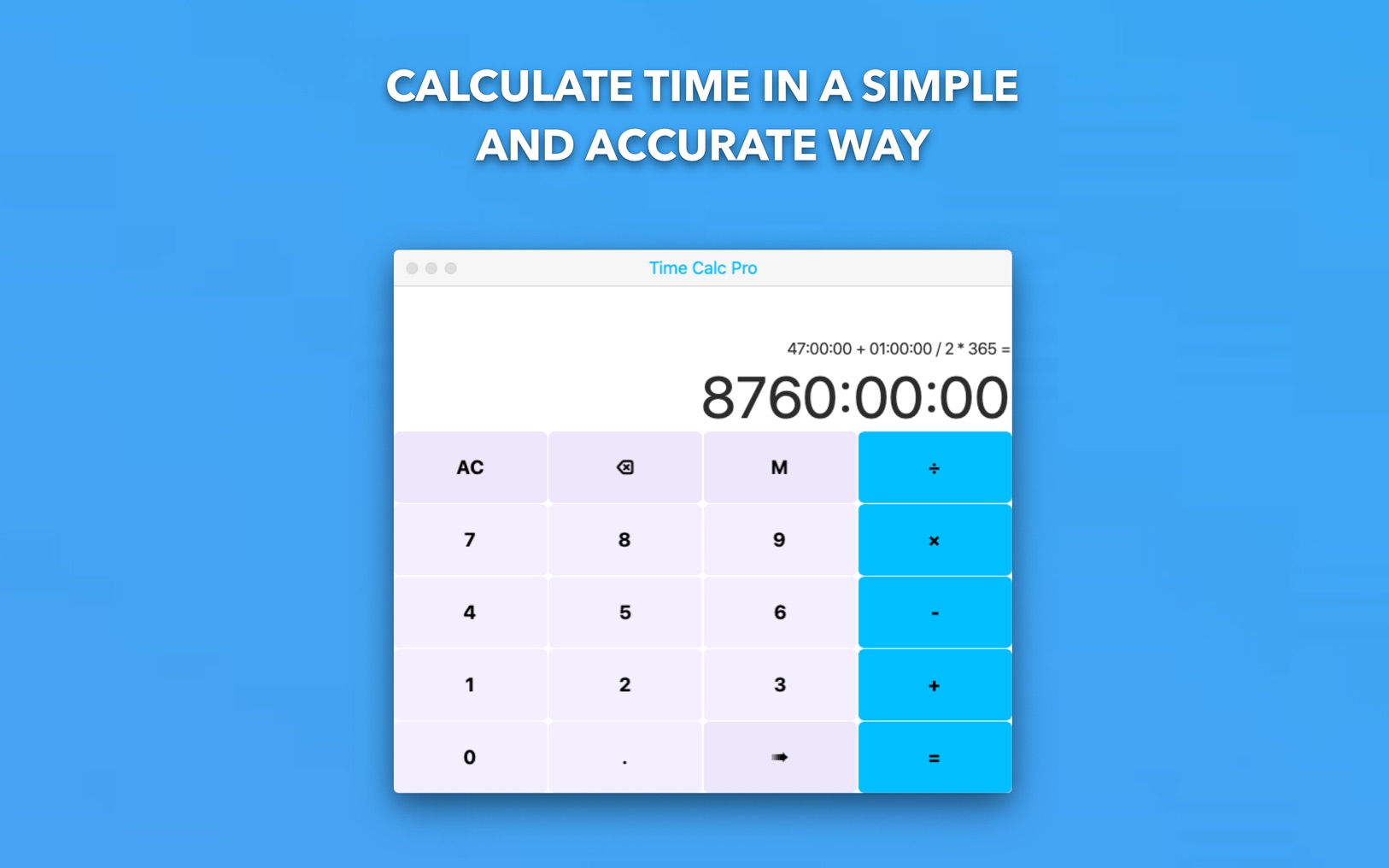 Time Calc Pro 1.0.2 screenshot