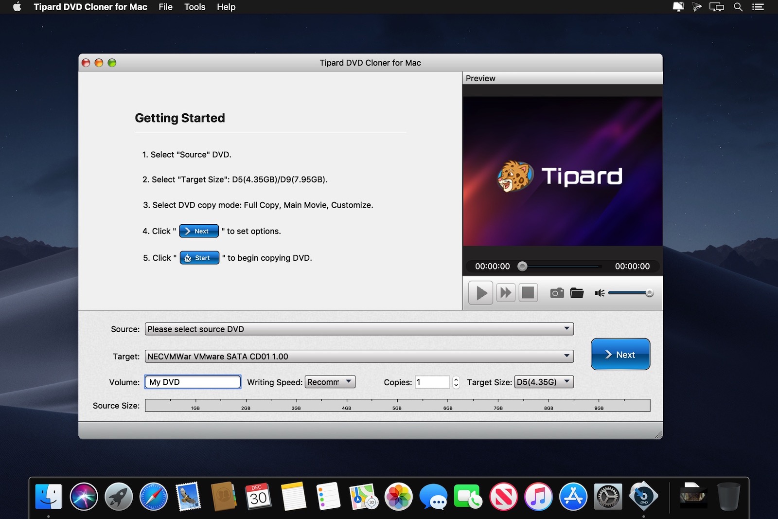 Tipard DVD Cloner 6.2.50 screenshot
