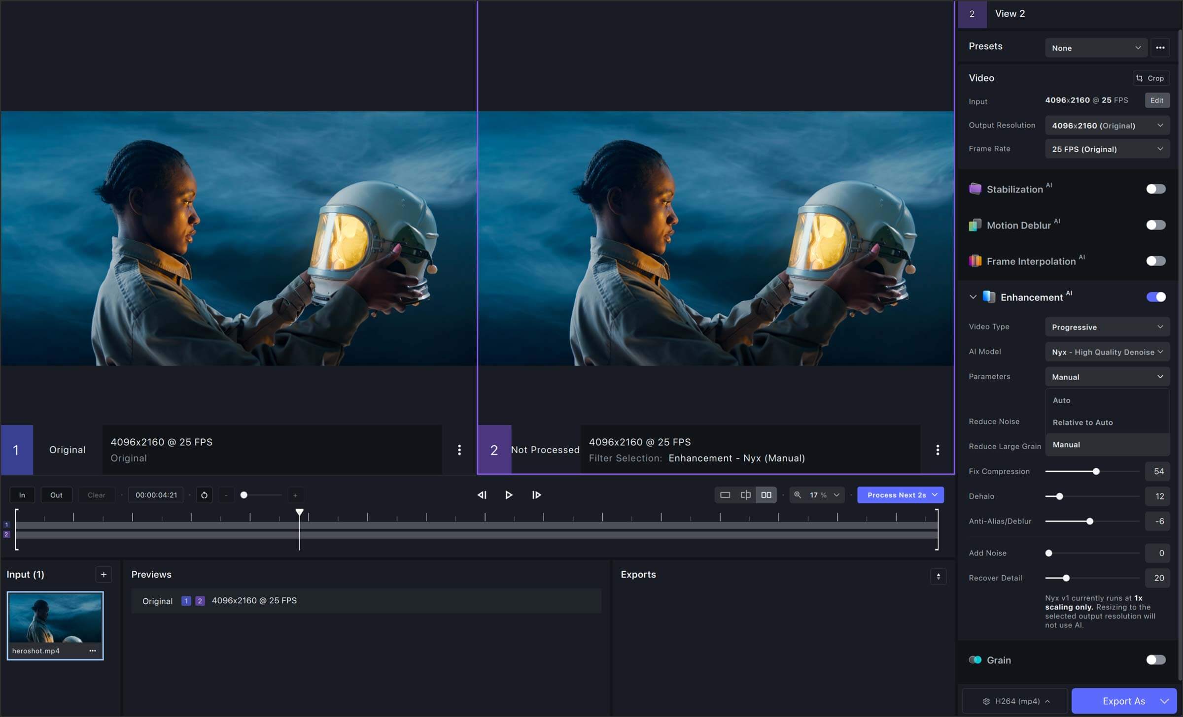 Topaz Video AI 6.0.3 screenshot