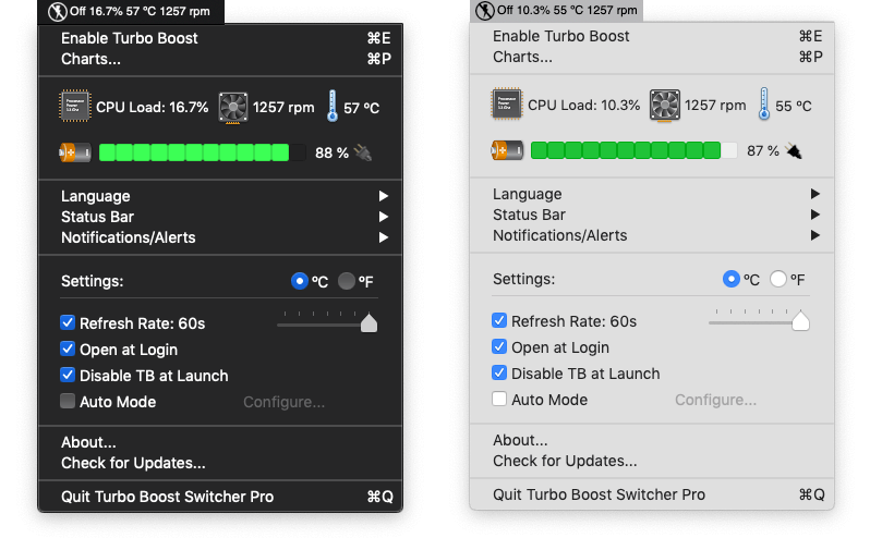 Turbo Boost Switcher Pro 2.9.1 screenshot