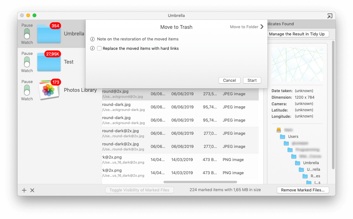Umbrella 1.0.1 CR2 screenshot