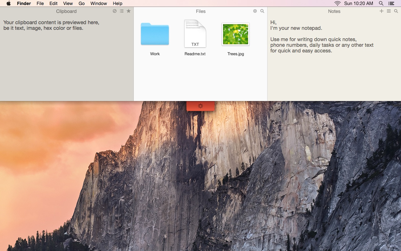 Unclutter 2.1.8d – Store notes, files, and pasteboard clips on the Desktop. screenshot