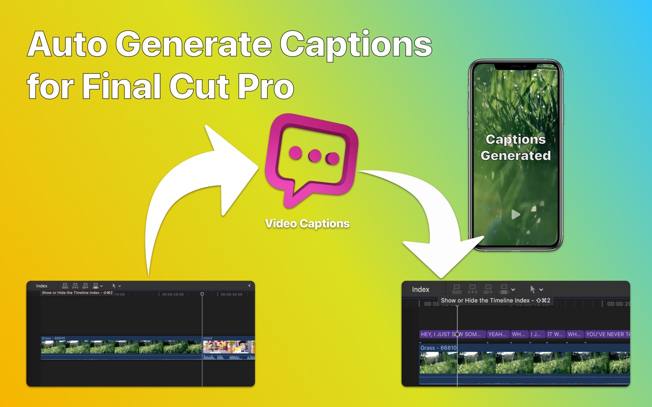 Video Captions for Final Cut 1.2.1 screenshot