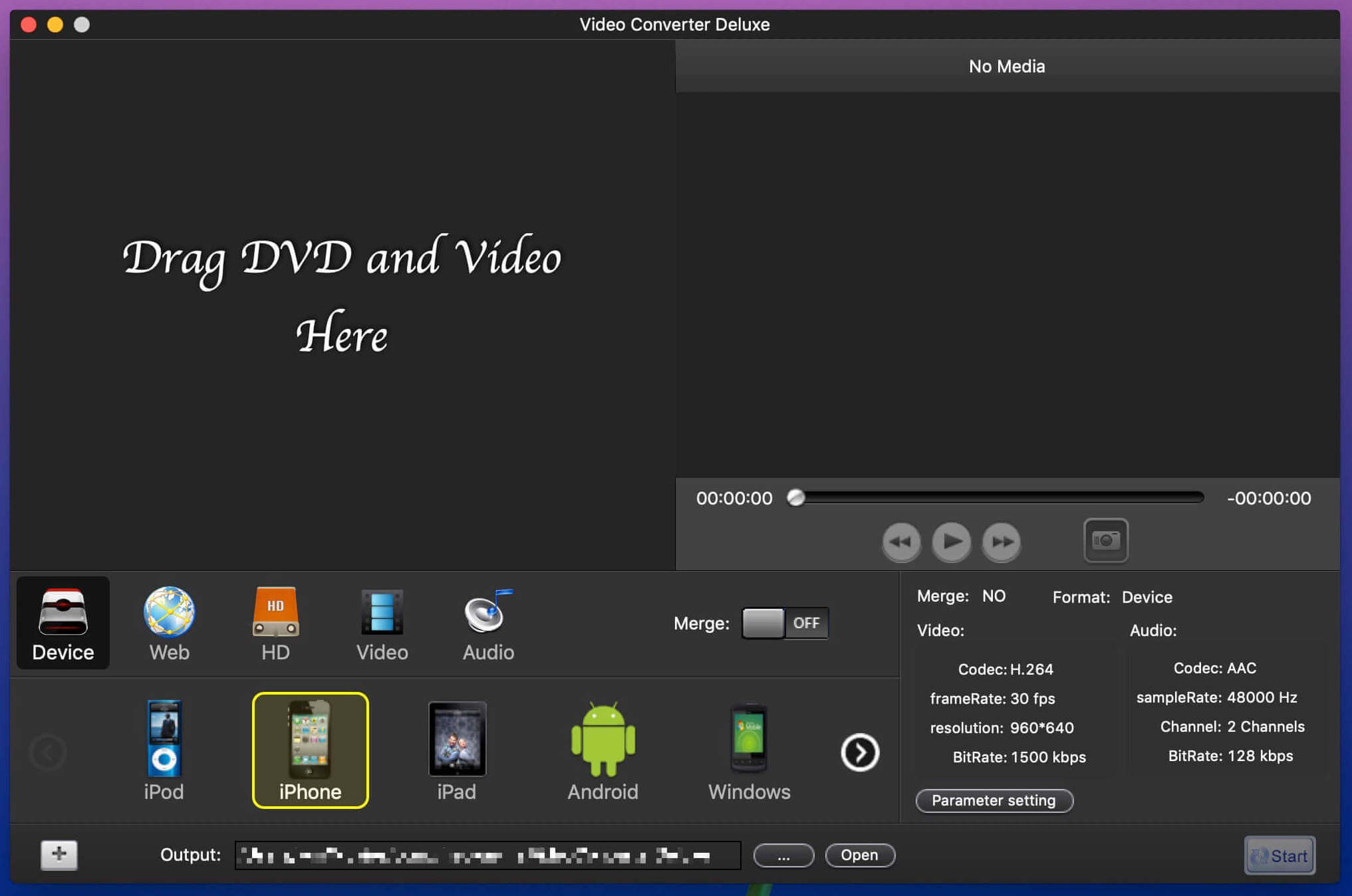 Video Converter Deluxe 2.1.1 screenshot
