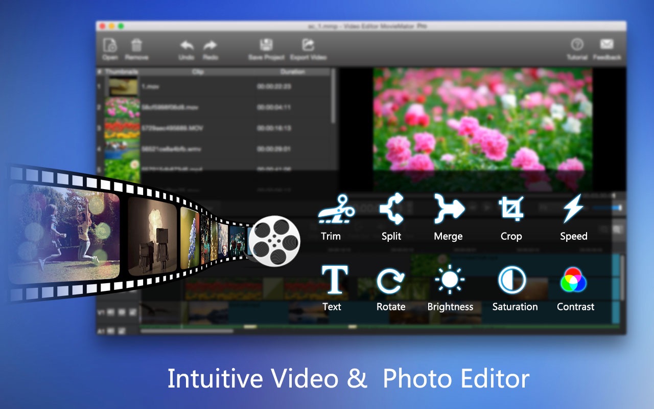 Video Editor MovieMator Pro 2.4.7 – Full-featured video editor. screenshot