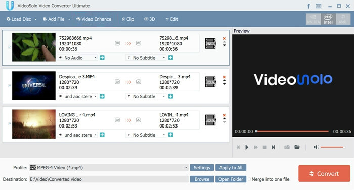 VideoSolo Video Converter Ultimate 2.2.58 screenshot