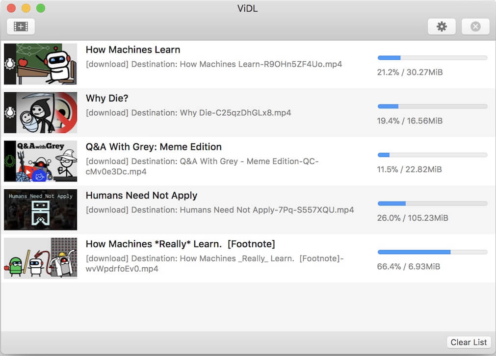 ViDL 1.0.2 screenshot