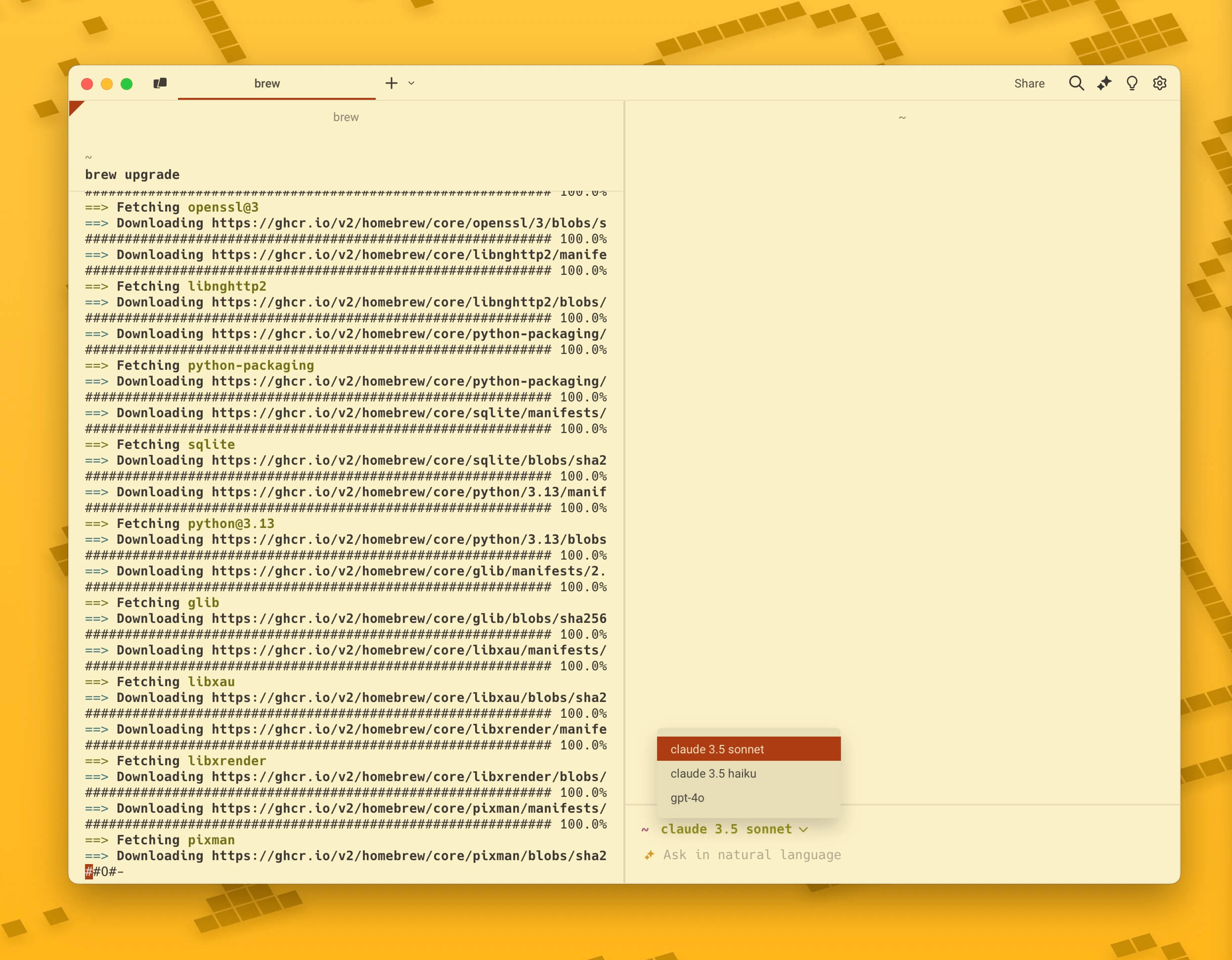 Warp 4.2 screenshot