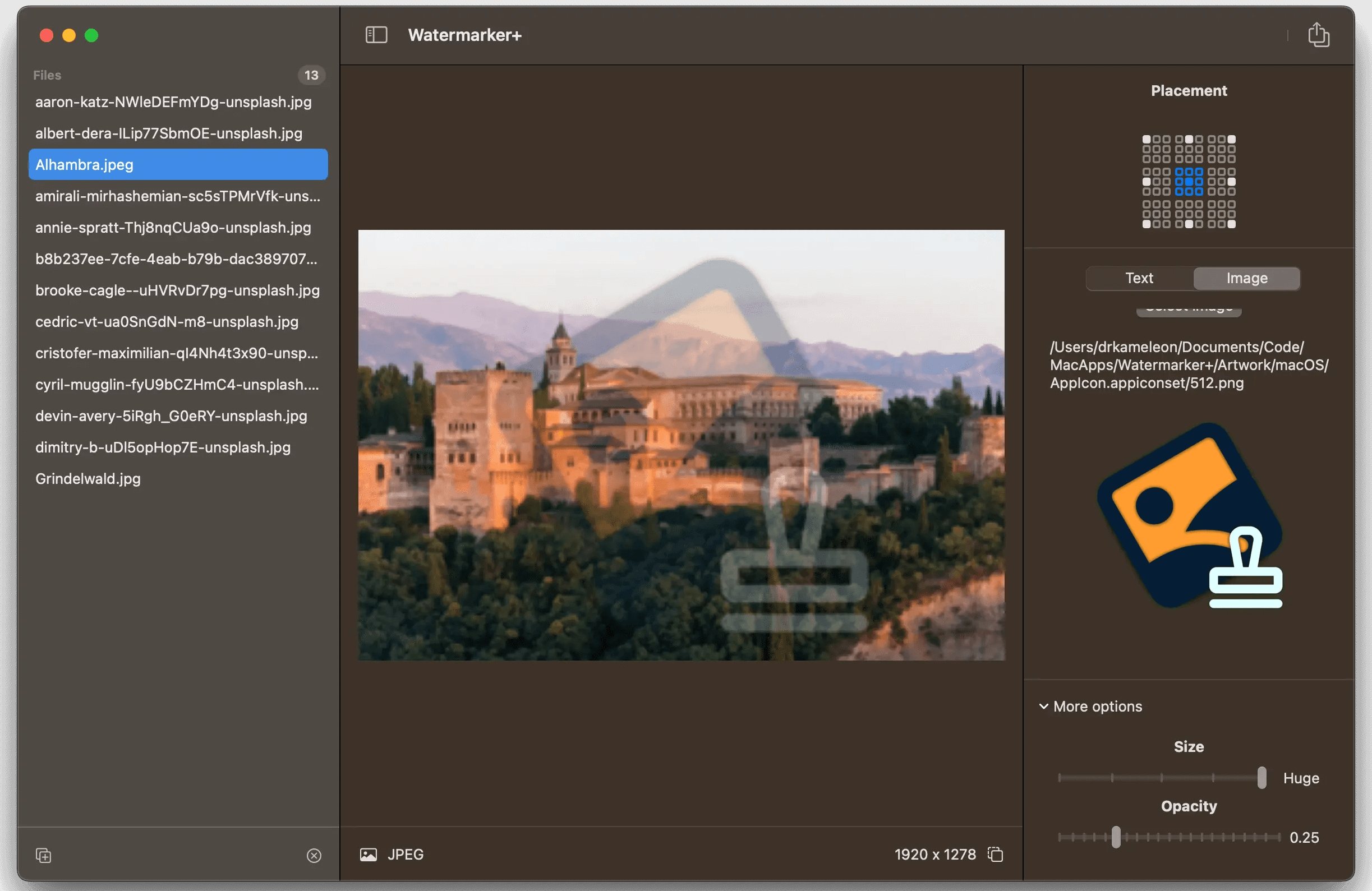 Watermarker+ 1.3.6 screenshot