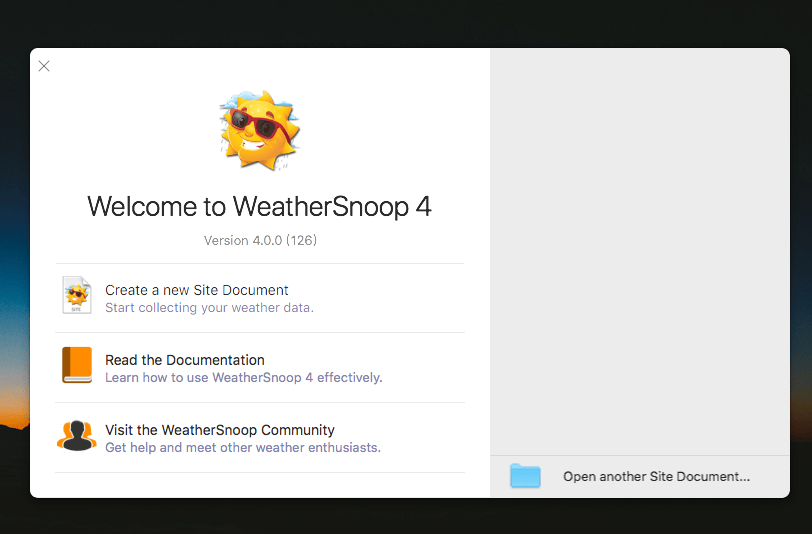WeatherSnoop 4.0.0 (146) – Capture weather info from a Davis Vantage Pro weather station. screenshot