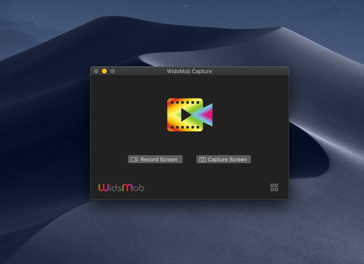 WidsMob Screen Recorder 1.1 – Record all activities on screen Mac. ekran görüntüsü