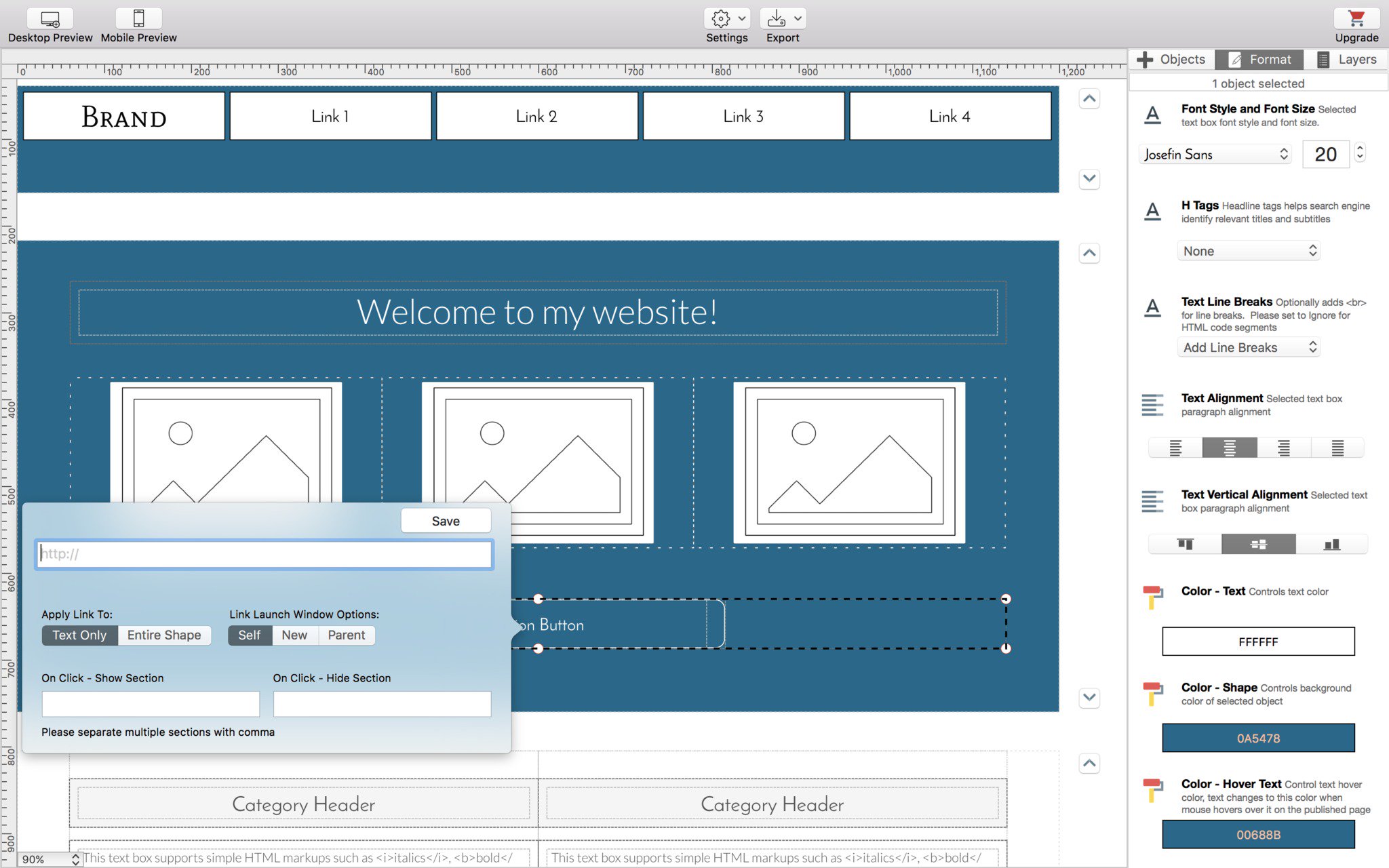 Wolf Landing Page Designer 1.36.1 ekran görüntüsü