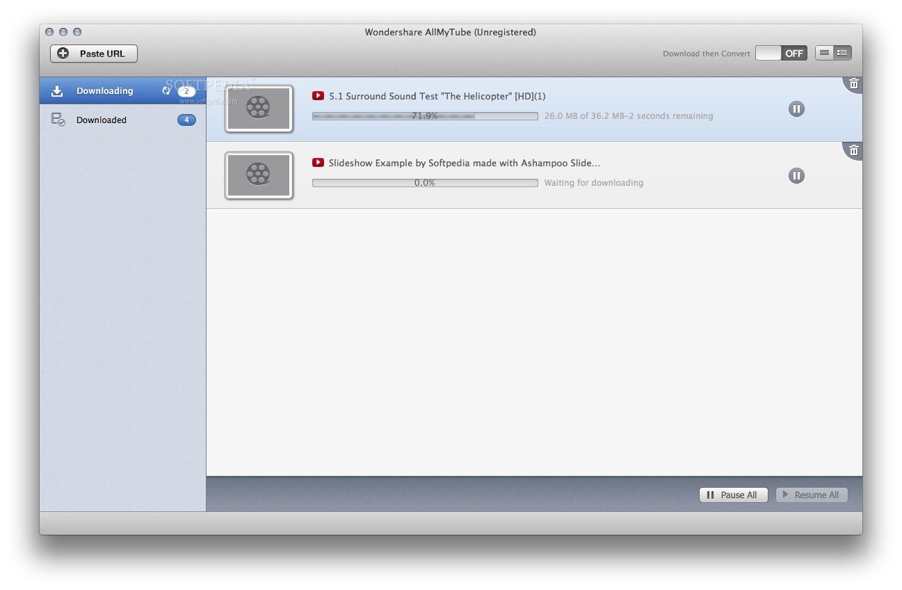 Wondershare AllMyTube 7.4.8.1 ekran görüntüsü